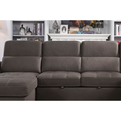U-förmiges Schlafsofa mit ausziehbarem Bett und Lagerraum