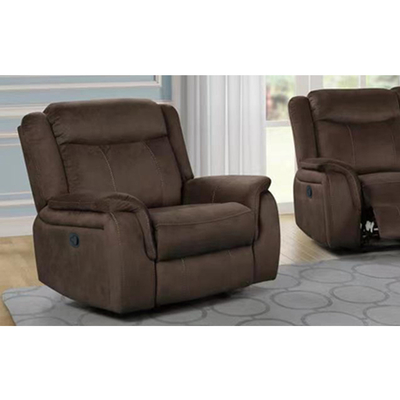 Liegestuhl-Sofa-Set mit Lagerkiste, braunes Gewebe