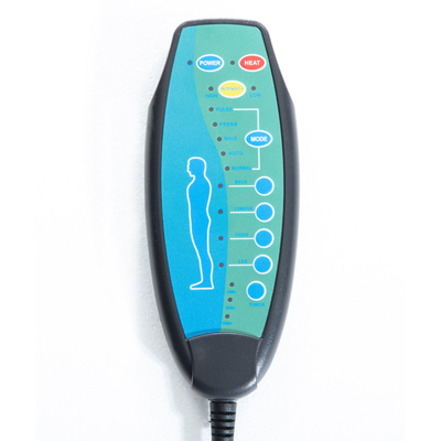 Power Lift Liegestuhl mit verstellbarer Massagefunktion und Heizsystem, schwarze Fälschlederkette