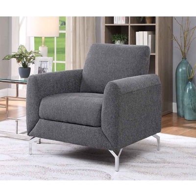 3 Stücker Sofaset mit Kissen, Graulich