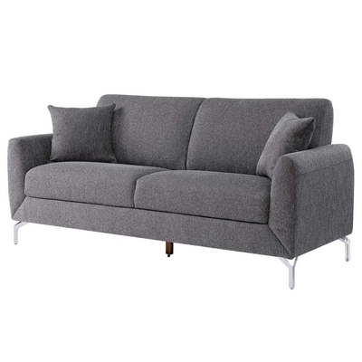 3 Stücker Sofaset mit Kissen, Graulich