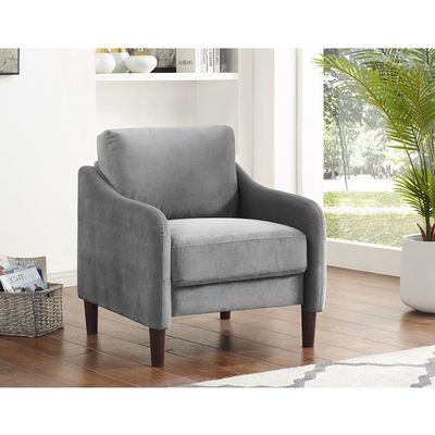 3 Stücker Sofaset, aus grauem Stoff