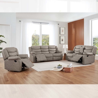 Sitzsofa mit Lagerkiste, Taupe Stoff-ähnliches Vinyl