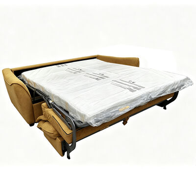 Sofa mit Schlafanzug, senfgelb